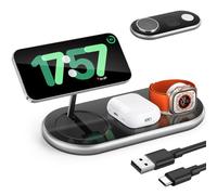 LOOWARTS Compatibile con Caricatore Wireless iphone 3 in 1, Qi2 Magsafe Apple 25W, Stazione Ricarica Apple iphone 16 15 14 13 12Serie, Apple Watch, Airpods, Samsung Google Pixel Xiaomi ecc