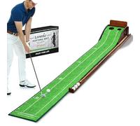 Loowoko Indoor Putting Green with Ball Return, Golf Practice Training Equipment Putting Mat for Home Office, 2025