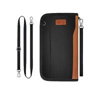 Looxmeer Porta Documenti da Viaggio, Porta Passaporto Famiglia con Protezione RFID, Portafoglio Multifunzionale Anti-spruzzo per Passaporto, Carte di Credito, Contanti