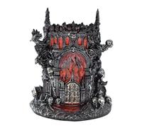 LOOYAR Dante's Inferno - Portapenne in resina a forma di castello e decorazione per acquario, decorazione da scrivania a tema medievale