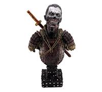 LOOYAR Statua in resina a forma di busto di samurai giapponesi non morti, statuetta ornamentale per casa, soggiorno, veranda, ufficio, scrivania, tavolo, idea regalo (rosso)