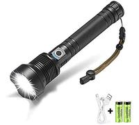 LOOYMNZ 100000 Lumen XLamp Xhp70.2 Potente Torcia A Led Zoom Torcia Principale Xhp70 Batteria Ricaricabile USB Impermeabile(compresa la batteria)