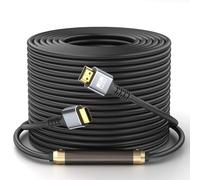 looyotul 4k Cavo Hdmi 25m Ultra Alta Velocità Cavo 2.0 HDMI 4K@60Hz 18gbps Connettore Placcato Oro 3D ARC Ethernet HDMI per HDTV Monitor Laptop Roku TV PS4/PS5 (Argento)