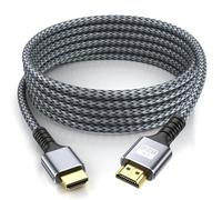 looyotul 4k Cavo Hdmi 7m Ultra Alta Velocità Cavo 2.0 HDMI 4K@60HZ 3D ARC Placcato Oro Connettore Ethernet Audio Video Ritorno HDMI per UHD TV Monitor Laptop PS4/PS5 ect.(Argento)