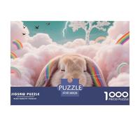 Lop-eared ConiglioJigsaw Puzzles for Adults 1000pcs Age 12+ for Adults Challenging & Brainteasing Beautiful Decoration for Women Gifts for Man38x26cm/1000pcs