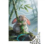 Lop-eared Rabbit Puzzle 1000 Pezzi, Strumento Cognitivo, Progetto Condiviso, Opera Da Mostrare 1000pcs (75x50cm)