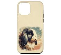 Lop Orecchie Coniglio Coniglio Retro Vintage Illustrazione Artistica Custodia per iPhone 12 mini