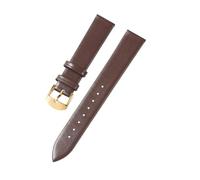 LOPAKACTAG Accessori for orologi Cinturino in pelle for DW Daniel Wellington moda rosso rosa Cinturini for 14/16/18/20/22 mm(Brown-Gold Buckle,12mm)