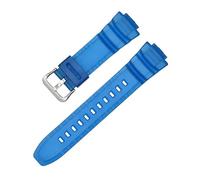 LOPAKACTAG Cinturino in resina for Casio G-Shock MCW-100H/110H W-S220 HDD-S100 WV-200 AE-2000/2100 cinturino for orologio impermeabile in silicone TPU da 16 mm(Dark blue)