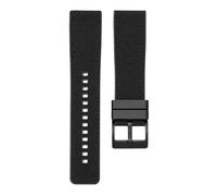 LOPAKACTAG Cinturino in silicone telato 20mm 22mm 24mm for Seiko Diving impermeabile in gomma e nylon a sgancio rapido for Swatch X for Blancpain(Black02,24mm)