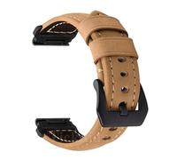 LOPAKACTAG Cinturino Quickfit da 26 mm e 22 for Garmin Epix Pro 51 47 for Tactix 8, 7, Fenix 7X, Enduro3, cinturino in pelle, accessori(YellowBlack,22mm Fenix 6 6 Pro)