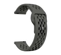 LOPAKACTAG Cinturino sportivo in silicone for Amazfit Active/Active 2 for bracciale da 20 a 22 mm for Balance 2/Bip 6 5 3 3Pro/GTR4 3/GTS 4 Mini(Dark Grey,For 20mm Width)