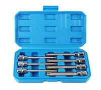 LOPAKACTAG Set di bussole Torx Star Bit in acciaio al cromo-vanadio da 3/8 pollici, con attacco extra lungo T25, T30, T40, T45, T50, T55, T60 for auto e autoveicoli