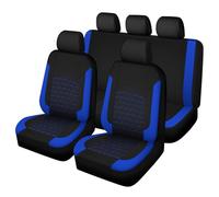 LOPAMCGH Coprisedili Auto per Chevrolet Sonic/Aveo 2011-2020, Comodi Resistenti Set Sedile Anteriori E Posteriori, Traspirante 5 Posti Auto Copri Sedili, Copertura Protezione Sedile,D Blue