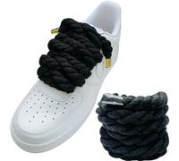 Lopau Lacci per scarpe in corda spessa per Air Force 1, non perforare, per scarpe da ginnastica Dunk, Air Jordan, AF1