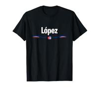 López Cuba Bandiera Patrimonio Cubano Cognome Maglietta