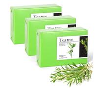LOPHE 3 Pezzi Sapone al Tea Tree Oil Naturale, Pulizia Profonda-Verde(B)