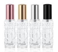 LOPHE 4 PC 10ml Porta Profumo da Viaggio Ricaricabile, Multicolore | Atomizzatore Profumo da Borsetta in Vetro, Mini Dispenser Portatile, Contenitore da Viaggio per Borsa, 4 Pezzi Multicolore