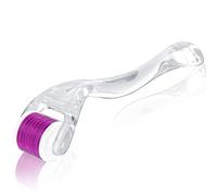 LOPHE Derma Roller, Derma Roller Microneedle 0.5mm Dermoroller, Microaghi Viso Roller Rullo Viso Aghi per Antietà e Smagliature, Micro-Ago Professionale Strumenti di Bellezza(rosa rossa)