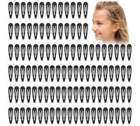 LOPHE Fermagli per Capelli da Donna, 110 Pack Clip per Capelli Ragazze, Belle Clip Capelli Semplici, Metallo Snap Mollette Capelli Donna, Accessori Capelli Delle Donne(Nero)