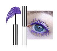 LOPHE Mascara colorato impermeabile, 5D Silk Fiber Mascara Pennello fine, impermeabile, resistente, resistente alle sbavature, voluminoso e affascinante, mascara Fast Dry False Lash Effect Extension