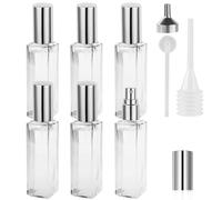 LOPHE Nebulizzatore Profumo, 6 Pz 20 ml Atomizzatore Profumo Bottiglia di Profumo Vuota, Vetro Nebulizzatore Profumo Contenitore Profumo per Viaggiare, Festa, Vita Quotidiana(trasparente)