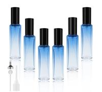 LOPHE Nebulizzatore Profumo, 6 Pz 20 ml Atomizzatore Profumo Bottiglia di Profumo Vuota, Vetro Nebulizzatore Profumo Contenitore Profumo per Viaggiare, Festa, Vita Quotidiana(blu)
