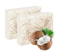 LOPHE Noce di Cocco Soap, Sapone da Doccia Vegano per Tutti i Tipi di Pelle - con Burro di Karité, Estratto di Cocco, Vitamina E e Olio d'oliva, per una pelle morbida, 2x100 g