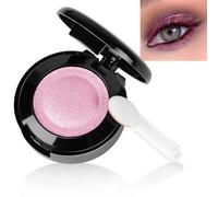LOPHE Ombretto Occhi, Ombretto Glitterato Rosa Laccato Scintillante, Eyeshadow Polvere a Lunga Durata con Specchio e Pennello, Intenso e Superpigmentato per Color Lovers#11