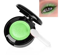 LOPHE Ombretto Occhi, Ombretto Glitterato Verde, Eyeshadow Polvere a Lunga Durata con Specchio e Pennello, Intenso e Superpigmentato per Color Lovers#16