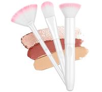 LOPHE Pennello per Correttore, 3 Pezzi Pennello per Blush e Contouring Pennello per Cipria Super Morbido, Pennello Fondotinta Pennelli Viso Make Up per Contouring, Arrossire, Illuminante