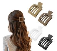 LOPHE Piatti per Capelli da Donna, 4 PCS Clip Piatta per Donna, Opachi, Forte Tenuta, Comode, Mollette Capelli Donna per Sdraiarsi, Guidare, Set B