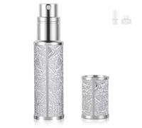 LOPHE Porta Profumo da Viaggio, 5 ML Flacone Spray Profumo da Viaggio, Atomizzatore Profumo Anti-Perdite, Bottiglia Profumo Ricaricabile Inferiore per Viaggi, Donne e Uomini(Grigio)