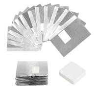 LOPHE Remover Foil Wraps del Rimuovere Smalto Unghie, 200 Pezzi Remover Foil Wraps Compresse Remover con 100 Salviette per Senza per Unghie, Ideali per Rimuovere Smalto e Gel Unghie