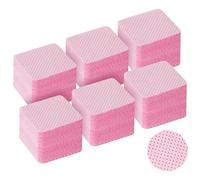 LOPHE Salviette per Unghie, 360 Pezzi Unghie Rimozione Pulizia Pads, Senza Pelucchi Pad Unghie in Cellulosa Quadrate per Rimuovere Smalto e Gel, per Unghie Fai da Te e Saloni (Rosa)