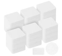 LOPHE Salviette per Unghie, 720 Pezzi Unghie Rimozione Pulizia Pads con 6 Lime per Unghie, Senza Pelucchi Pad Unghie in Cellulosa Quadrate per Unghie Fai da Te e Saloni (Bianco)