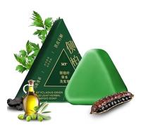 LOPHE Shampoo Solido Con Foglie Di Cipresso E Erba Usman Per Pulisce E Nutre I Capelli, Promuove La Crescita, 100g