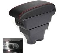 LOPINA Scatola del Bracciolo Dell'auto per Peugeot 207,Singolo/Doppio Strato Box Bracciolo per Box Contenitore per Auto Interni Retrofit Ricambi Accessori