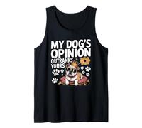 L'opinione del cane vince sempre il design divertente dell'umorismo degli animali domestici Canotta