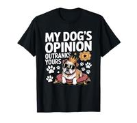 L'opinione del cane vince sempre il design divertente dell'umorismo degli animali domestici Maglietta