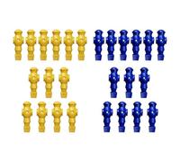 lopituwe 26x Giocattoli da Calcio Balilla per Uomini, Parti di Biliardino per Casa, Gioco di Compleanno, Giocattolo Rosso Blu Reale, Giallo Blu, 107x36mm