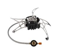 lopituwe Bruciatore portatile ad alte prestazioni con struttura robusta, pieghevole per campeggio e pesca, realizzato in acciaio inossidabile, compatto, per zaino in spalla,