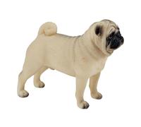 lopituwe Caratteristiche del set di giocattoli modello animale, decorazione e apprendimento di una figurina cane carlino realistico, set giocattoli modello animale realistico, decorazione in PVC una