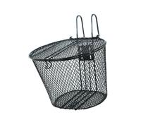 lopituwe Cestino anteriore per bicicletta robusto e staccabile per biciclette da adulti, per bambini e bambine, resistente, con maniglia anteriore e portaoggetti in filo