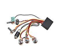 lopituwe Circuito del preamplificatore dei bassi Plastica Metallo Pickup leggeri Cablaggio Interruttore a levetta precablato Buona conduttività