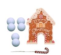 lopituwe Collezione di Giochi di minigolf Gingerbread Golfs, intrattenimento per Il Tempo Libero, Amato da Tutte Le età, Kit Giocattoli da Golf, Giochi per Genitori e Figli, Set minigolf Innovativo e