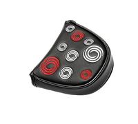 lopituwe Copritesta per mazza da golf con ricamo a cerchio, chiusura magnetica di alta qualità, in pelle PU, adatta per putter Odyssey