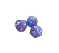lopituwe Dadi astrologici per giochi da tavolo, carte dei tarocchi, dadi a 12 facce D12 realizzati in acrilico resistente con segno di costellazione facilmente visibile per giochi