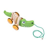 lopituwe Giocattoli da tirare I giocattoli in legno da camminare promuovono la destrezza e l'apprendimento attivo per i bambini piccoli tirare e camminare promuovono la destrezza , Coccodrillo