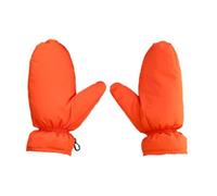 lopituwe Guanti da invernali caldi e leggeri, impermeabili e isolanti, resistenti all'usura, per ciclismo, autunno e inverno, Arancia, 24.5 cm x 12 cm